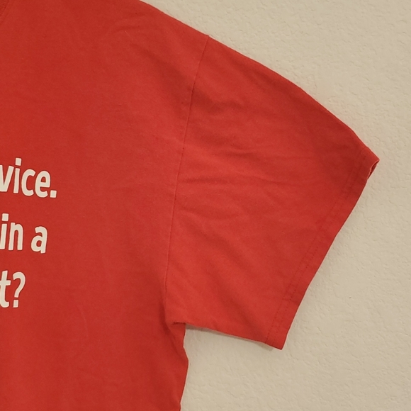' I'm not great at advice...' humor sarcasm short sleeve red graphic tee Lrg - Picture 6 of 6